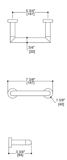 Oslo Pivot Toilet Paper Holder – H2O Bath and Plumbing Supplies