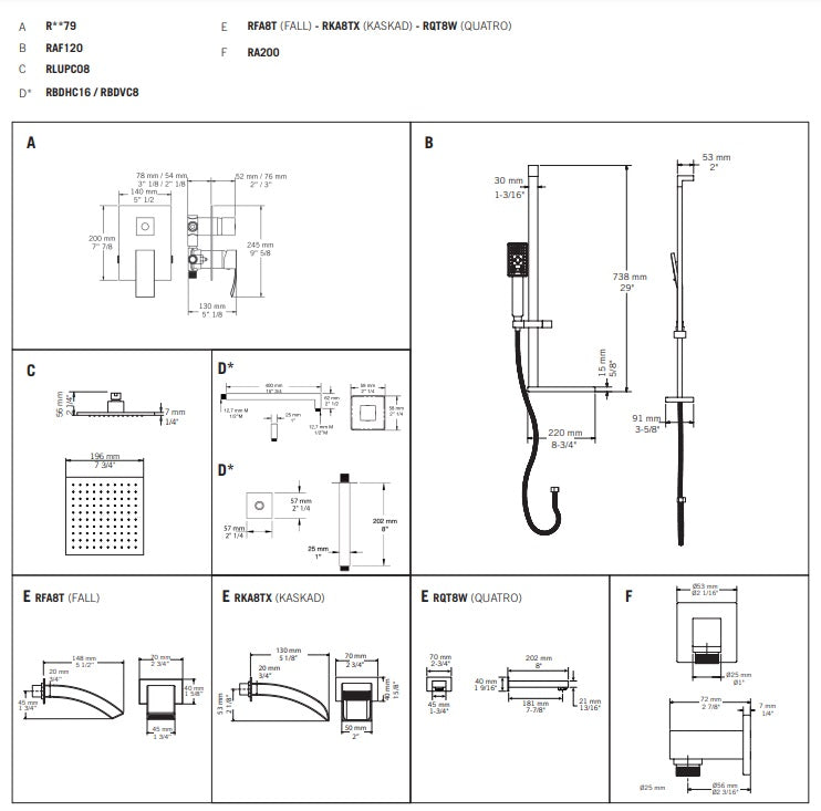 Fall Shower Kit – H2O Bath and Plumbing Supplies