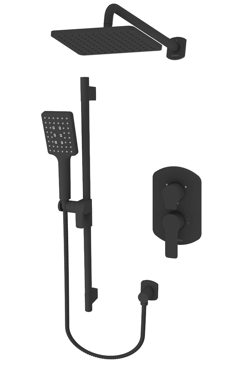 Tënzo Galia Square Shower Kit – H2O Bath and Plumbing Supplies