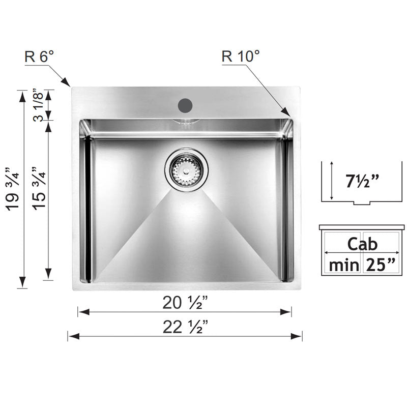 CM Radius 10 Filoraggiato Mix – H2O Bath and Plumbing Supplies